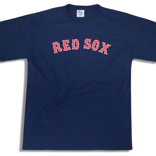 2002-05 BOSTON RED SOX DAMON #18 MAJESTIC TEE XL