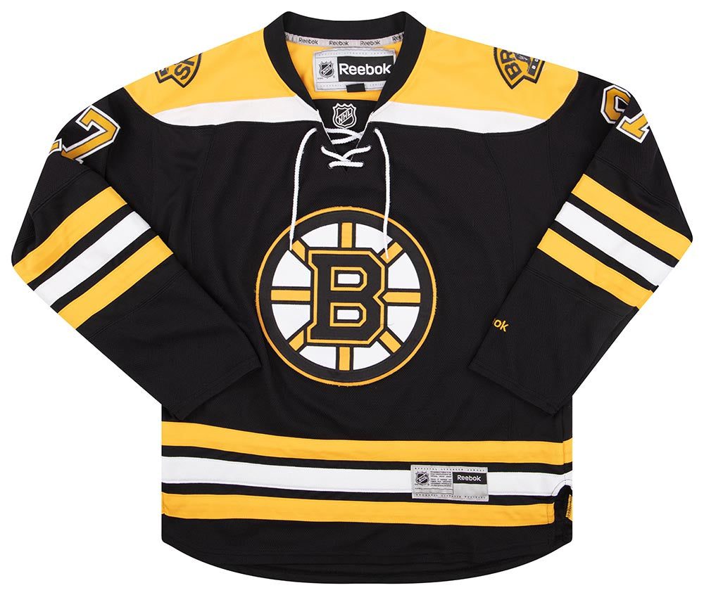 2012-15 BOSTON BRUINS HAMILTON #27 REEBOK JERSEY (HOME) L 1 bruh1201 front
