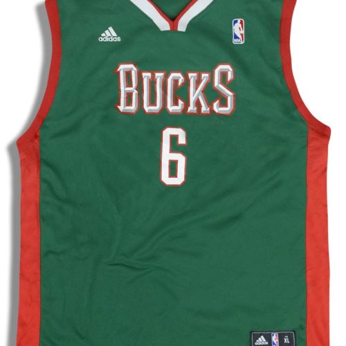 2010-12 MILWAUKEE BUCKS BOGUT #6 ADIDAS JERSEY (AWAY) Y