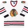 1999-00 CHICAGO BLACKHAWKS STARTER JERSEY (HOME) L 4 cbhh9901 front
