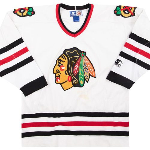 1999-00 CHICAGO BLACKHAWKS STARTER JERSEY (HOME) L