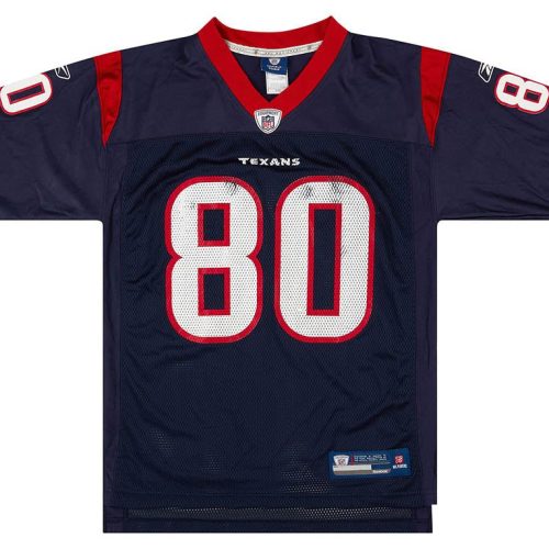 2008-11 HOUSTON TEXANS A. JOHNSON #80 REEBOK ON FIELD JERSEY (HOME) M