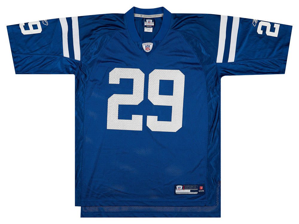 2007 INDIANAPOLIS COLTS ADDAI #29 REEBOK ON FIELD JERSEY (HOME) XL 1 classicamericansports 102