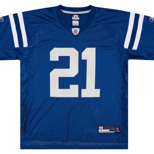 2007 INDIANAPOLIS COLTS SANDERS #21 REEBOK ON FIELD JERSEY (HOME) L