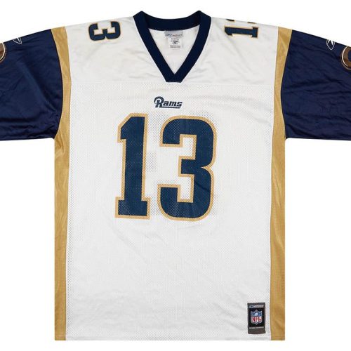 2001 ST. LOUIS RAMS WARNER #13 REEBOK JERSEY (AWAY) XL