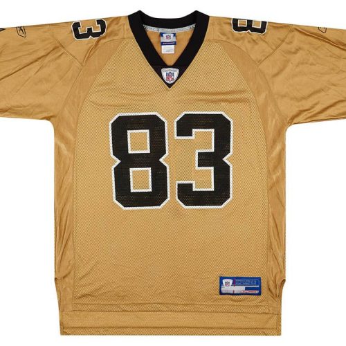 2002-04 NEW ORLEANS SAINTS STALLWORTH #83 REEBOK ON FIELD JERSEY (ALTERNATE) L