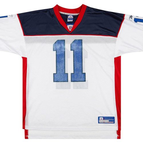 2002-04 BUFFALO BILLS BLEDSOE #11 REEBOK ON FIELD JERSEY (AWAY) XL