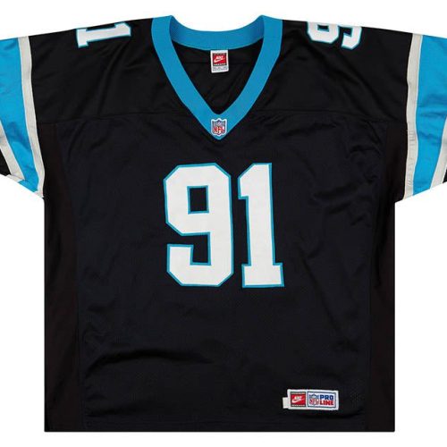 1998-99 CAROLINA PANTHERS GREENE #91 AUTHENTIC NIKE JERSEY (HOME) 3XL