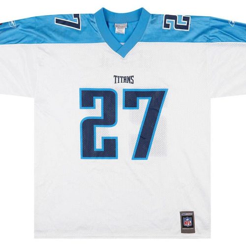 2001 TENNESSEE TITANS GEORGE #27 REEBOK JERSEY (AWAY) XL