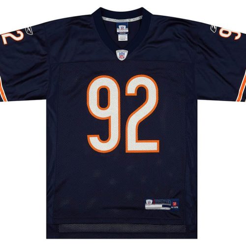 2007 CHICAGO BEARS HILLENMEYER #92 REEBOK ON FIELD JERSEY (HOME) M