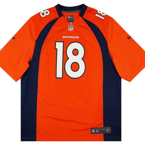 2012 DENVER BRONCOS MANNING #18 NIKE GAME JERSEY (HOME) XL