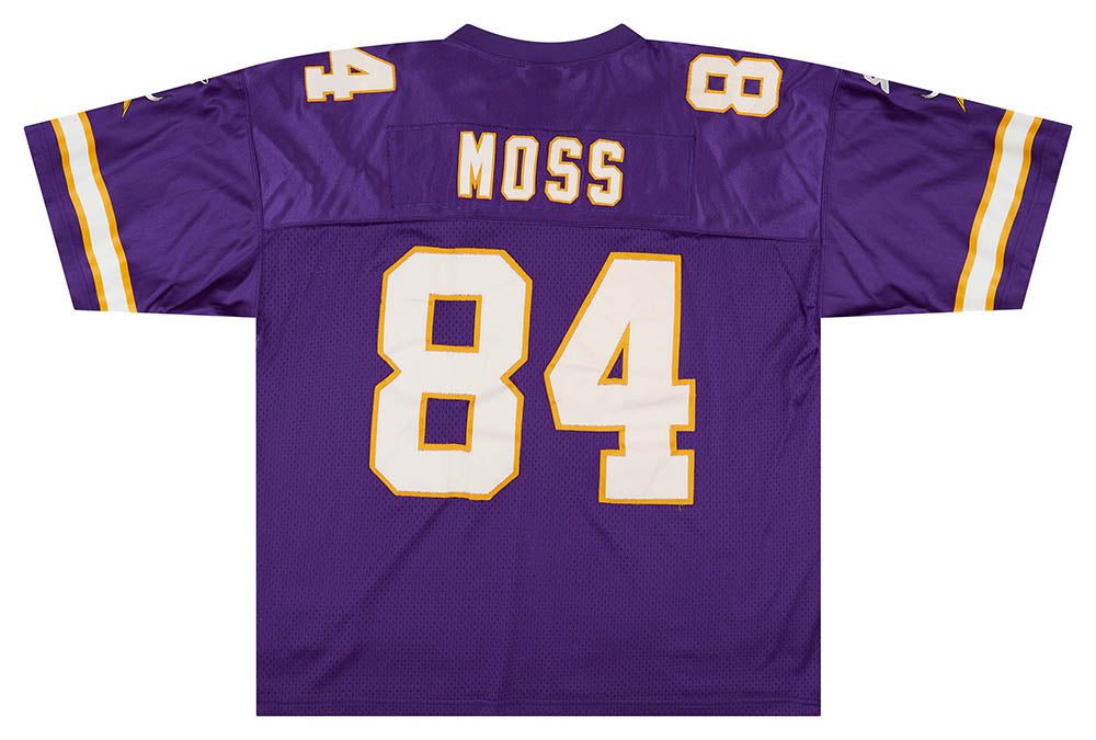 1998 MINNESOTA VIKINGS MOSS #84 AUTHENTIC STARTER JERSEY (HOME) XXL 2 classicamericansports 41