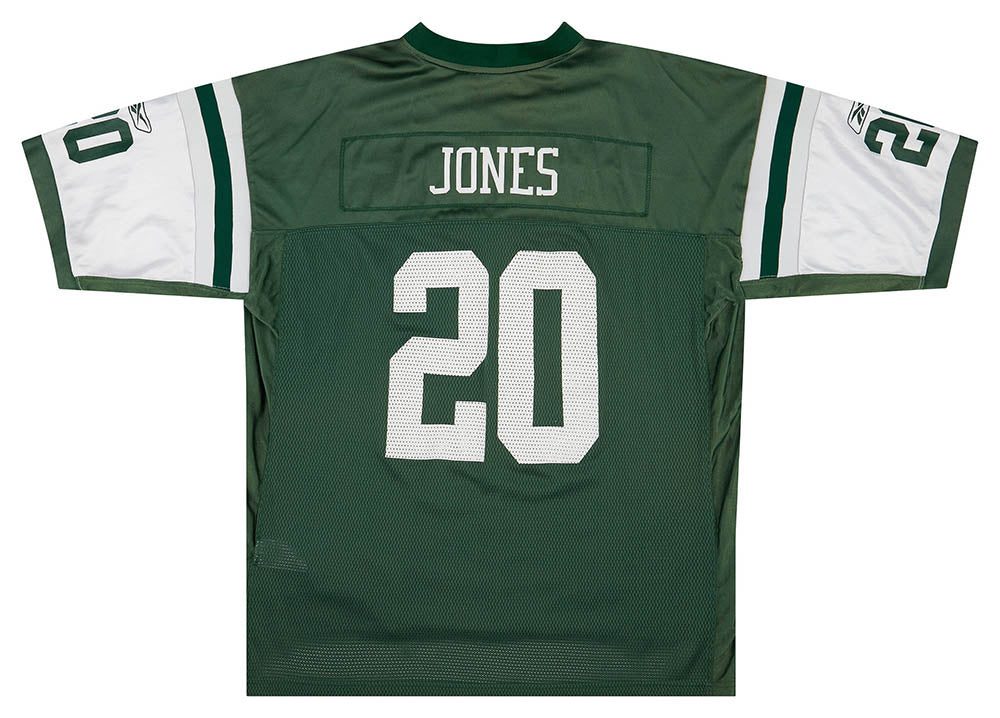 2008-09 NEW YORK JETS JONES #20 REEBOK ON FIELD JERSEY (HOME) XXL 2 classicamericansports 43