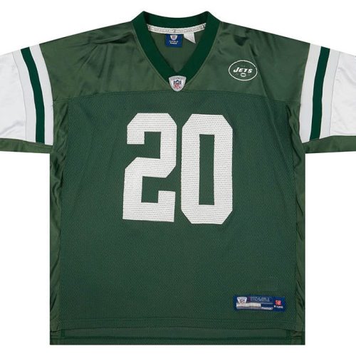 2008-09 NEW YORK JETS JONES #20 REEBOK ON FIELD JERSEY (HOME) XXL