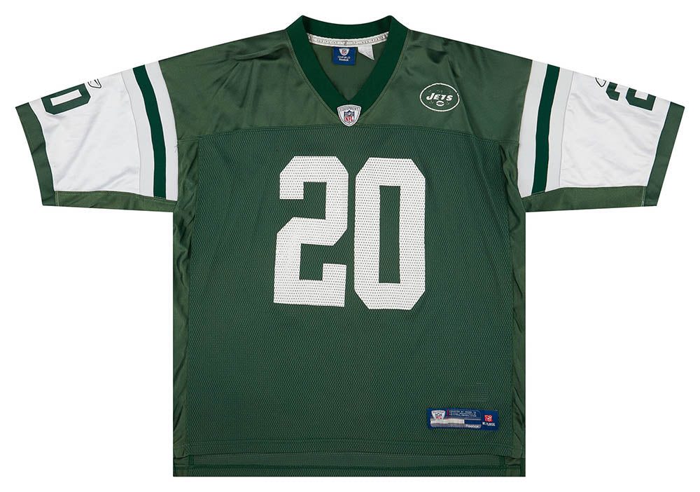 2008-09 NEW YORK JETS JONES #20 REEBOK ON FIELD JERSEY (HOME) XXL 1 classicamericansports 44
