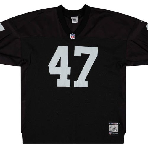 2001 OAKLAND RAIDERS WHEATLEY #47 AUTHENTIC REEBOK JERSEY (HOME) 3XL