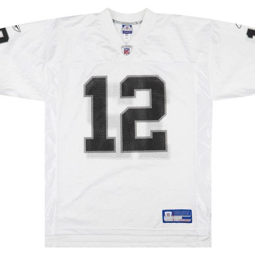 2002-04 OAKLAND RAIDERS GANNON #12 REEBOK ON FIELD JERSEY (AWAY) L