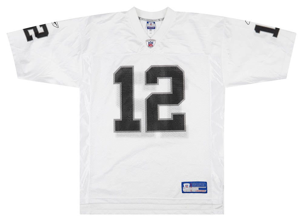 2002-04 OAKLAND RAIDERS GANNON #12 REEBOK ON FIELD JERSEY (AWAY) L 1 classicamericansports 48
