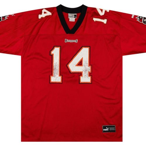 2001 TAMPA BAY BUCCANEERS B. JOHNSON #14 PUMA JERSEY (HOME) XL