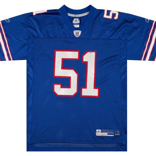2005-06 BUFFALO BILLS SPIKES #51 REEBOK ON FIELD JERSEY (ALTERNATE) L