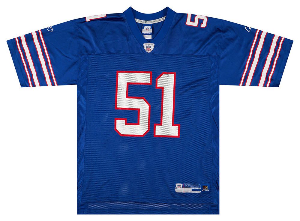 2005-06 BUFFALO BILLS SPIKES #51 REEBOK ON FIELD JERSEY (ALTERNATE) L 1 classicamericansports 62