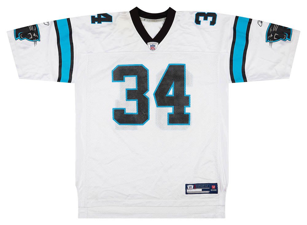 2007 CAROLINA PANTHERS WILLIAMS #34 REEBOK ON FIELD JERSEY (AWAY) XL 1 classicamericansports 64