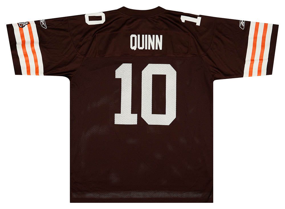 2007 CLEVELAND BROWNS QUINN #10 REEBOK ON FIELD JERSEY (HOME) XL 2 classicamericansports 79