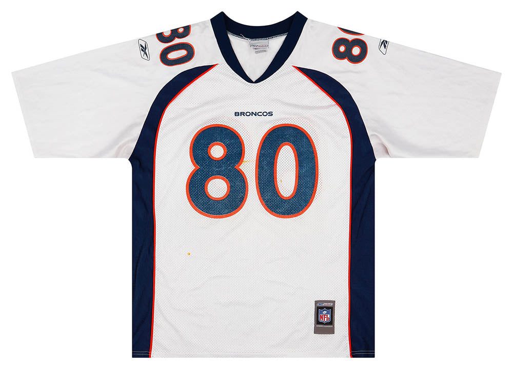 2001 DENVER BRONCOS R. SMITH #80 REEBOK JERSEY (AWAY) XL 1 classicamericansports 84