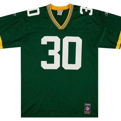 2001 GREEN BAY PACKERS GREEN #30 REEBOK JERSEY (HOME) XL
