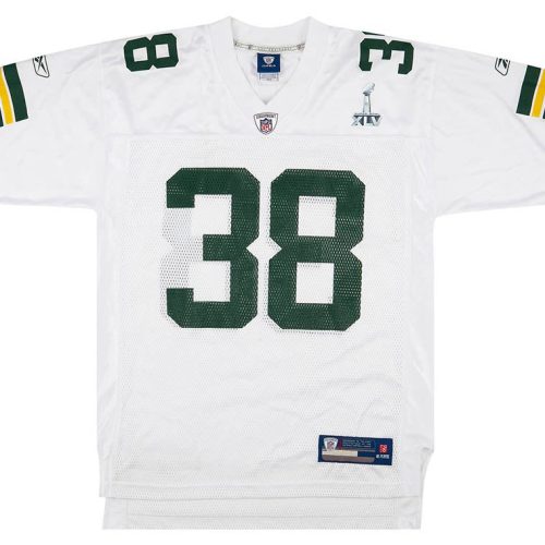 2011 GREEN BAY PACKERS WILLIAMS #38 REEBOK ON FIELD JERSEY (AWAY) M