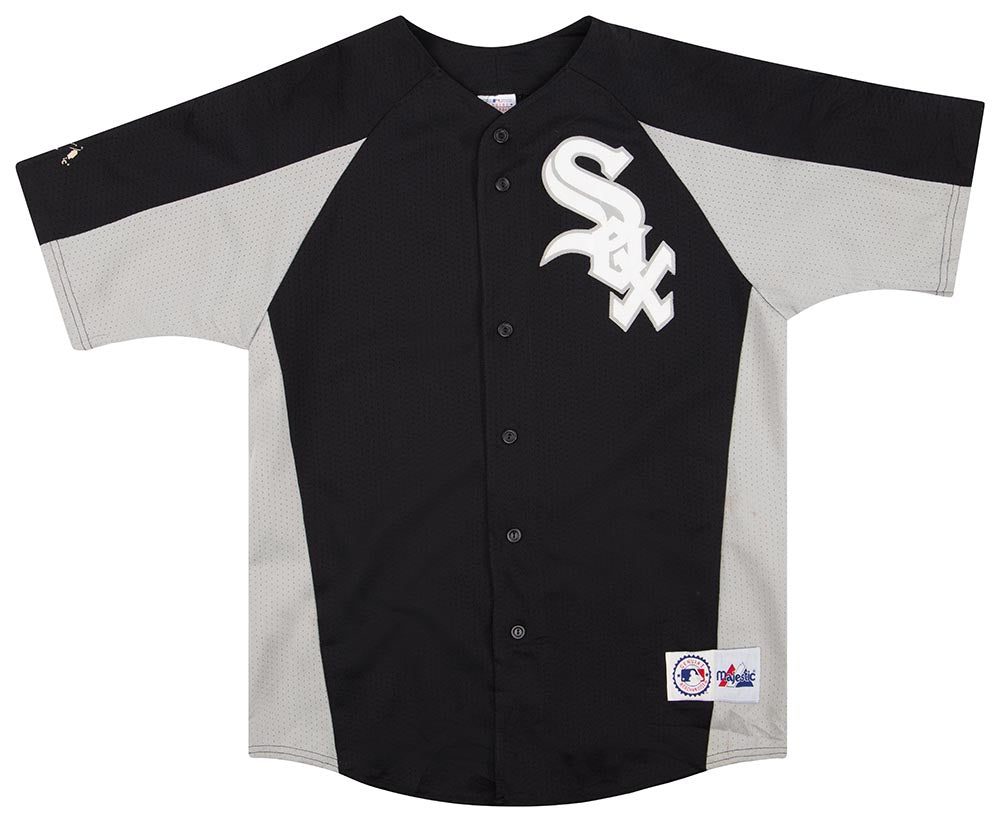 2000's CHICAGO WHITE SOX MAJESTIC JERSEY L 1 cwst0005 front