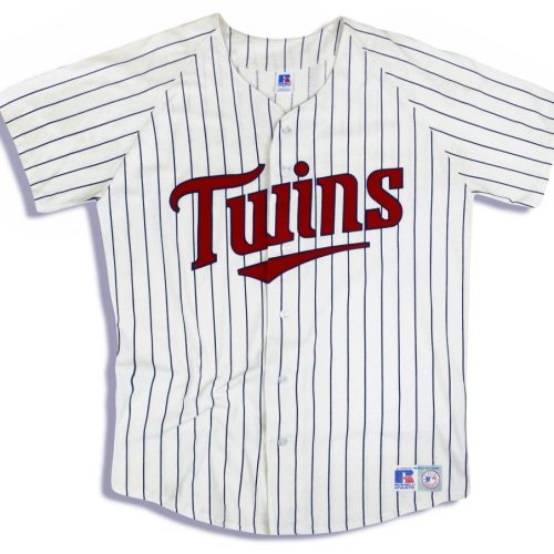 2000's MINNESOTA TWINS RUSSELL ATHLETIC JERSEY TEE (HOME) L