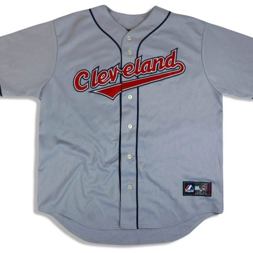 2000's CLEVELAND INDIANS VAUGHN #99 MAJESTIC JERSEY (AWAY) XL