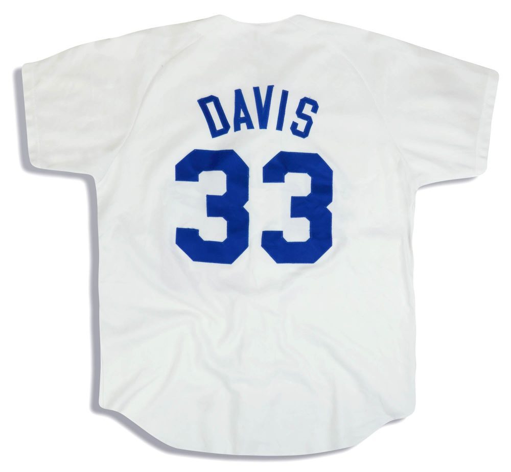 1992-93 LA DODGERS DAVIS #33 WILSON JERSEY (HOME) XL 2 dsc 0201