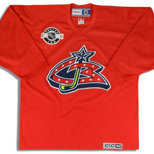 2000-07 COLUMBUS BLUE JACKETS CCM CENTER ICE JERSEY L