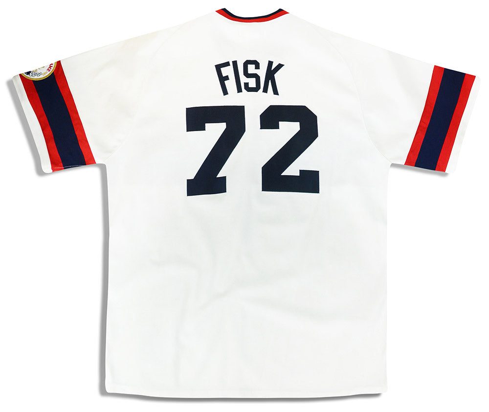 1983 CHICAGO WHITE SOX FISK #72 MITCHELL & NESS COOPERSTOWN COLLECTION JERSEY (HOME) XXL 2 dsc 0398 1