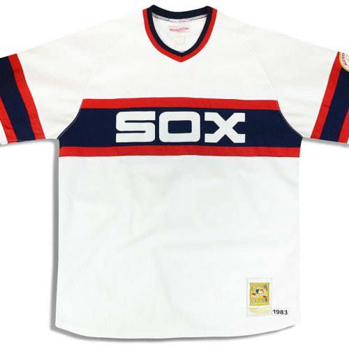 1983 CHICAGO WHITE SOX FISK #72 MITCHELL & NESS COOPERSTOWN COLLECTION JERSEY (HOME) XXL