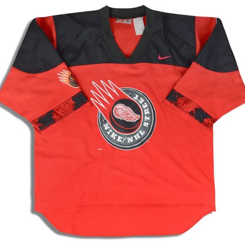 1990's DETROIT RED WINGS NIKE NHL STREET PULLOVER TOP XL