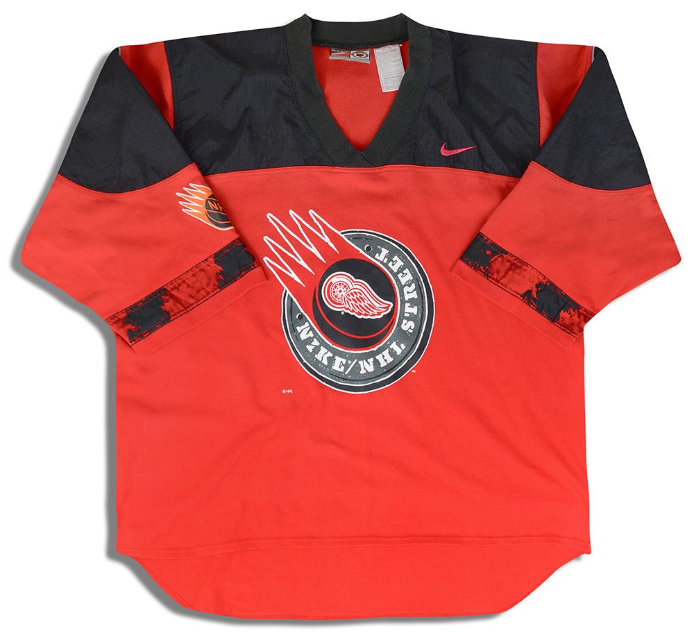 1990's DETROIT RED WINGS NIKE NHL STREET PULLOVER TOP XL 1 dsc 0572 1