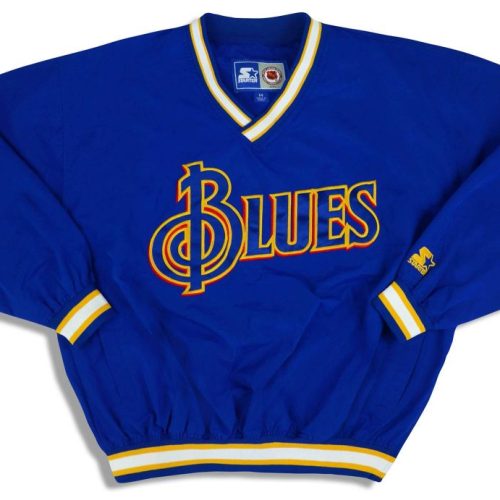 1990's ST. LOUIS BLUES STARTER PULLOVER JACKET M