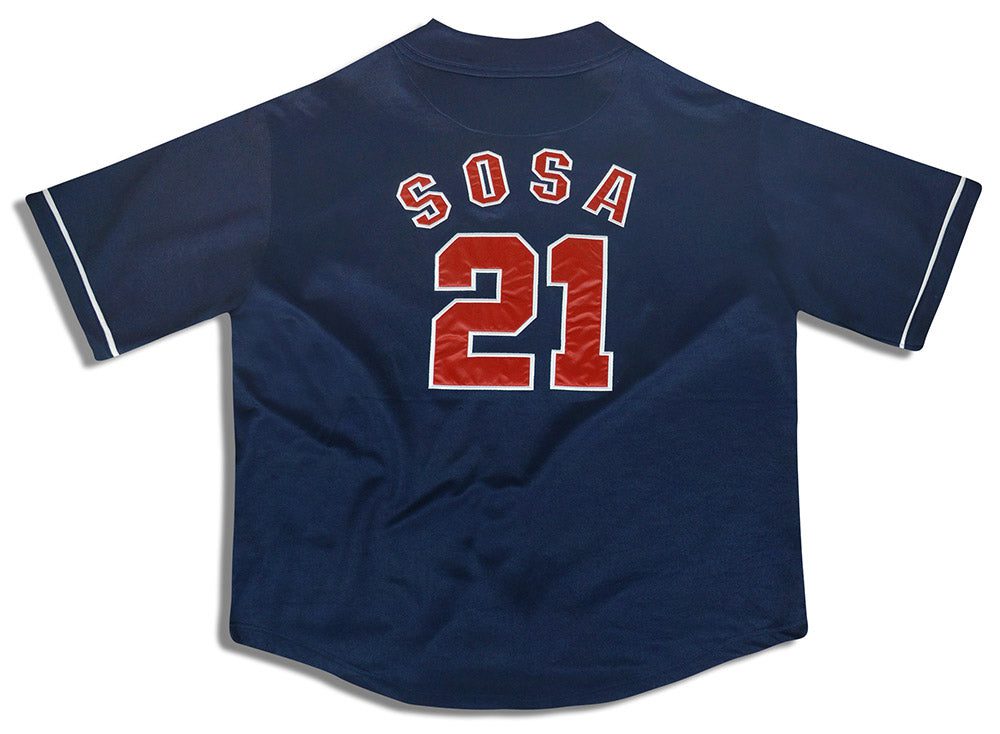 1990's CHICAGO CUBS SOSA #21 MIRAGE JERSEY XXL 2 dsc 0605 1