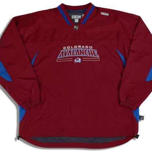 1990's COLORADO AVALANCHE CCM CENTER ICE PULLOVER JACKET XXL