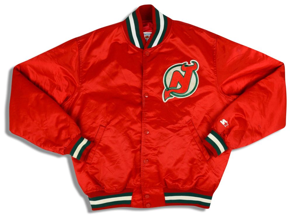 1990's NEW JERSEY DEVILS STARTER SATIN VARSITY JACKET XL 1 dsc 0939