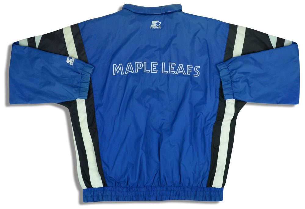 1990's TORONTO MAPLE LEAFS STARTER RAIN JACKET L 2 dsc 0941