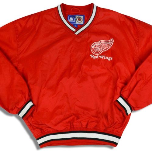 1990's DETROIT RED WINGS FEDOROV #91 STARTER PULLOVER JACKET M