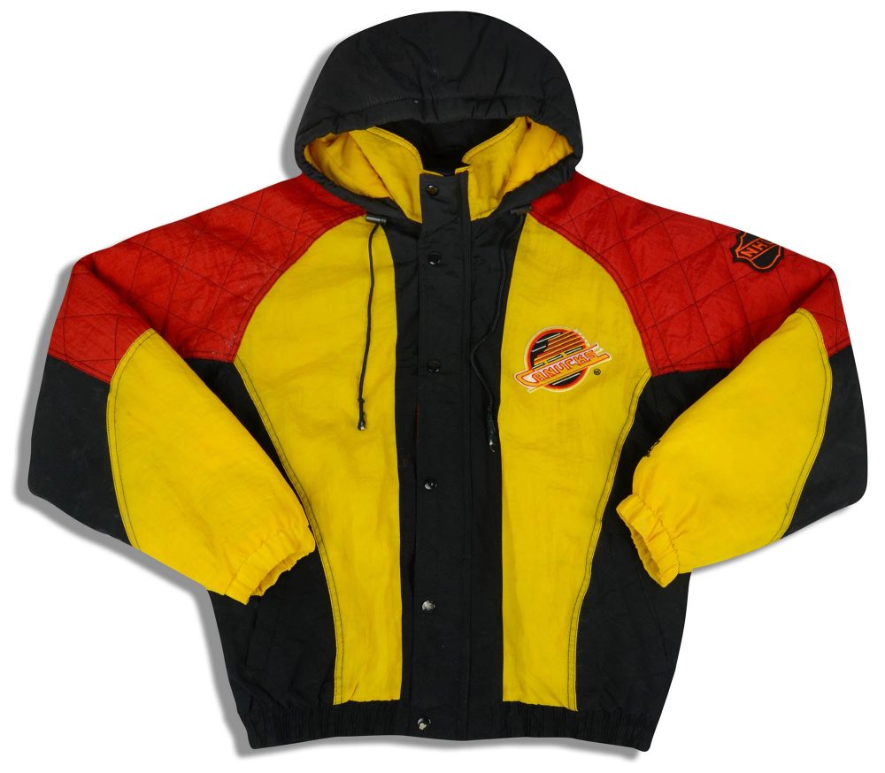 1990's VANCOUVER CANUCKS STARTER HOODED RAIN COAT M 1 dsc 0969