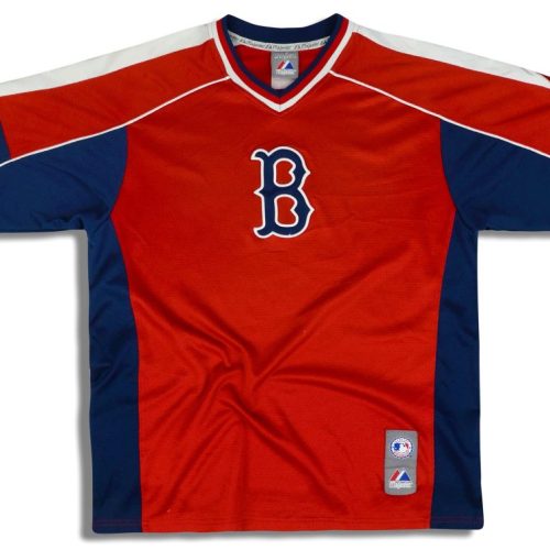 2009 BOSTON RED SOX MAJESTIC TRAINING TEE M