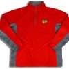 2000's CHICAGO BLACKHAWKS MAJETSIC HALF-ZIP FLEECE TOP M 3 dsc 1040