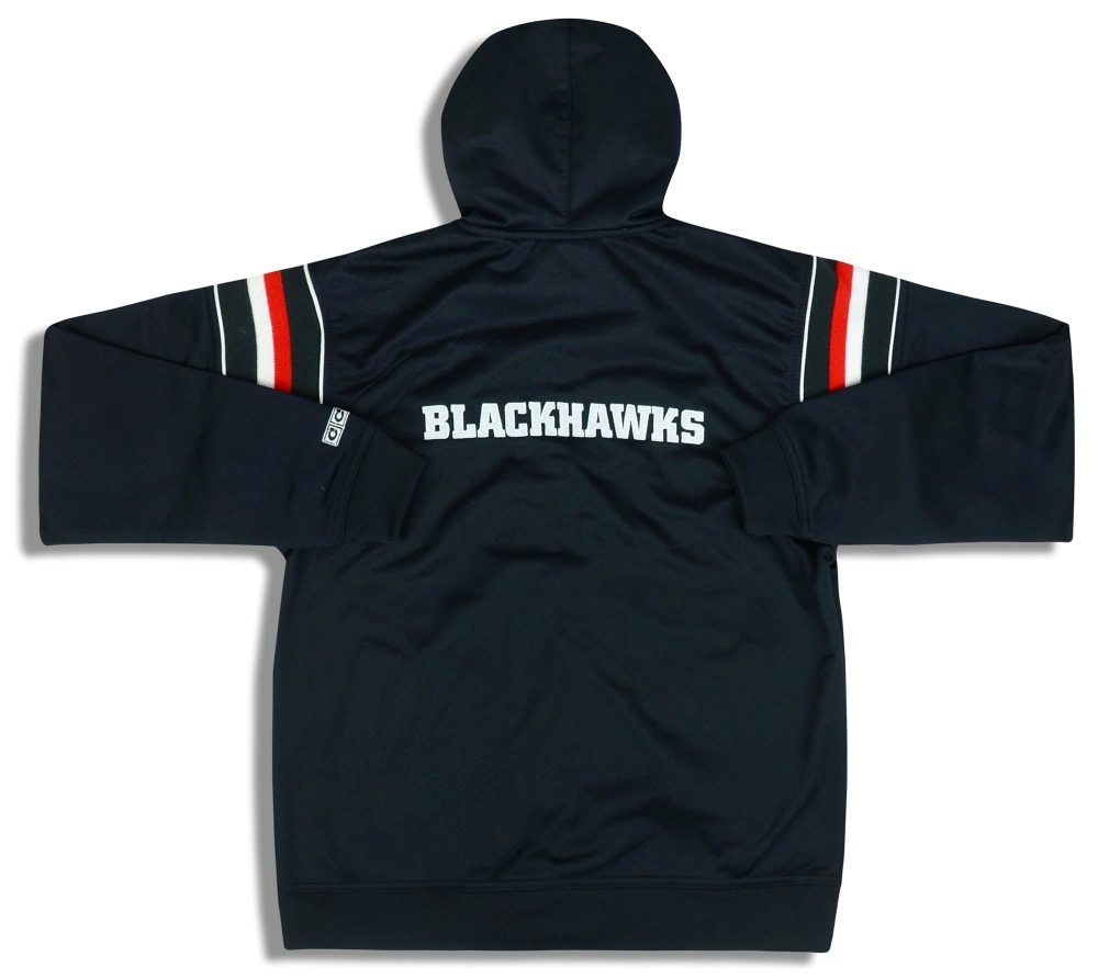 2000's CHICAGO BLACKHAWKS CCM HOODED SWEAT TOP Y 2 dsc 1095