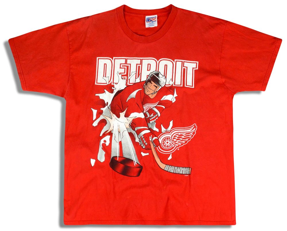 1990's DETROIT RED WINGS GRAPHIC TEE XL 1 dsc 1097